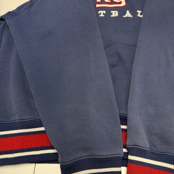 New York Giants Hoodie Sweatshirt Mens 2XL 28x28 Pro Line NFL Blue Embroidered - Picture 12 of 16